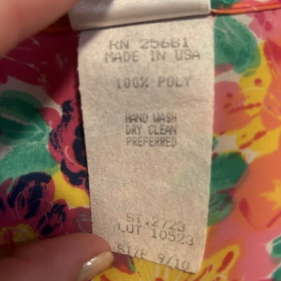 Sandy Sandy Vintage Women's Layered‎ Floral Dress Size 9/10 Made in USA - Picture 3 of 8